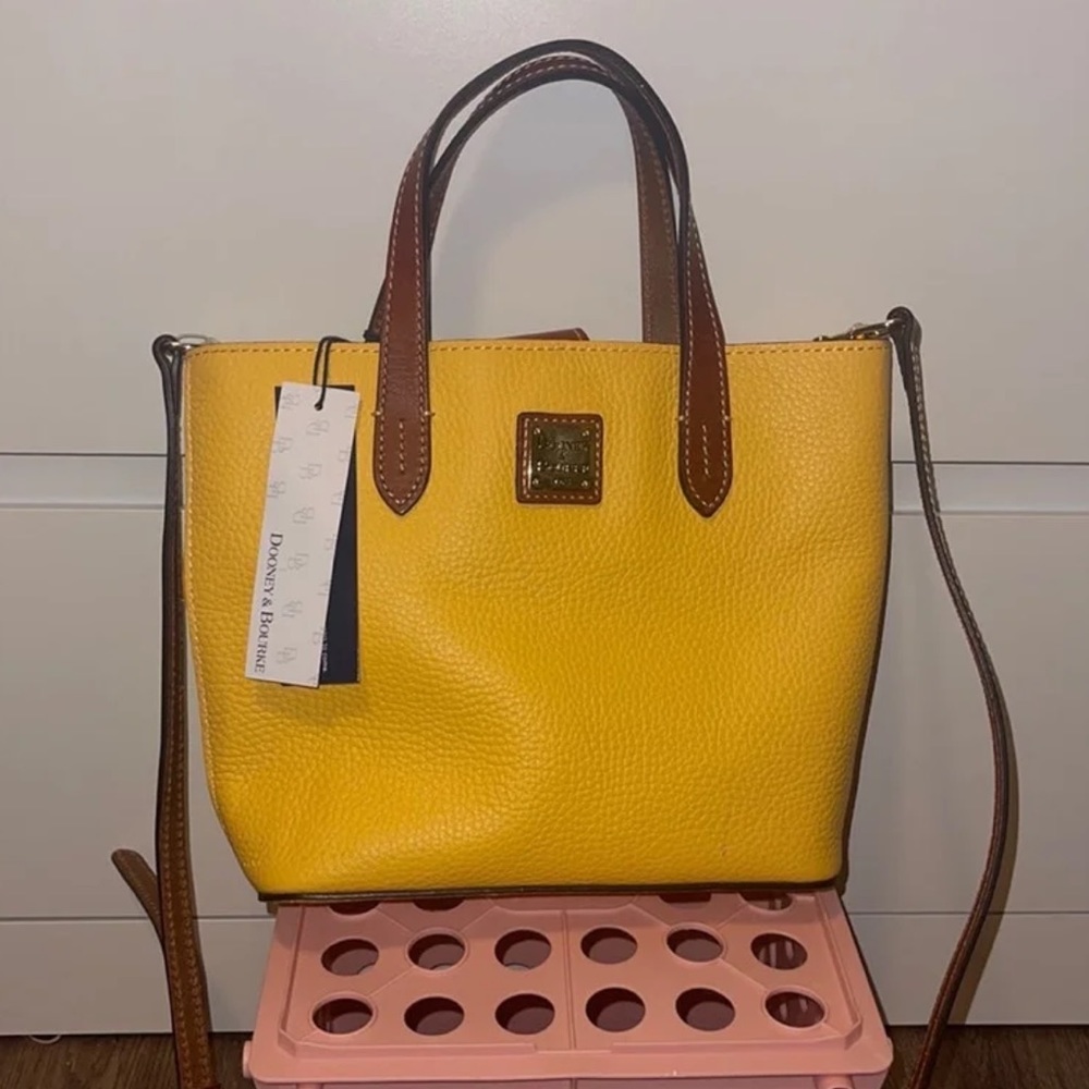 Discontinued Dooney and Burke yellow purse
